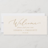 Delicate Gold | Koptekst van de Cream Hanging Sead (Voorkant)