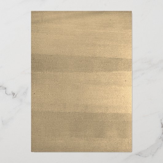 Delicate Gold Leaves Vrijgezellenfeest Folie Uitnodiging (Achterkant)