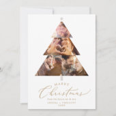 Delicate Gold Marry-kerstboom - Fotovakantie Save The Date (Voorkant)