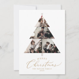 Delicate Gold Merry-kerstboom 5 Foto News Feestdagenkaart