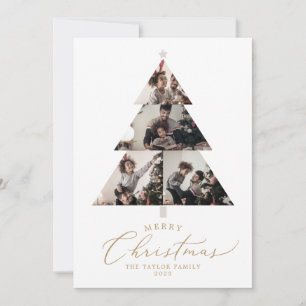 Delicate Gold Merry-kerstboom 5 Foto News Feestdagenkaart