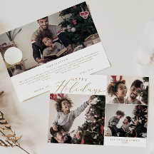 Delicate Gold Prettige feestdagen 4-fotonieuwsbrie