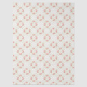 Delicate Gold Scrollwork & Pink Roses Floral Tissuepapier (Voorkant)