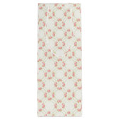 Delicate Gold Scrollwork & Pink Roses Floral Wijn Cadeautas (Achterkant)