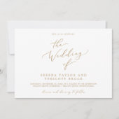 Delicate Gold Weekend Evenementen Horizontale brui Kaart (Voorkant)