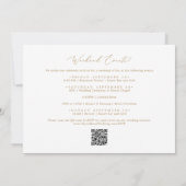 Delicate Gold Weekend Evenementen Horizontale brui Kaart (Achterkant)