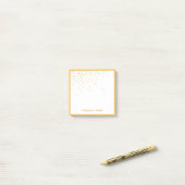 Delicate Golden Losango Shapes - Notitieblok Post-it® Notes (Op bureau)