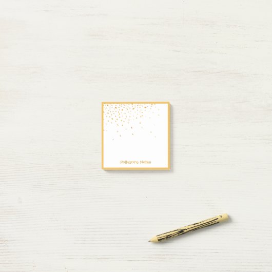 Delicate Golden Losango Shapes - Notitieblok Post-it® Notes (Op bureau)