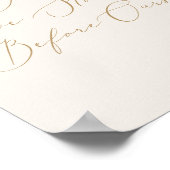Delicate Goud Crème De Liefdesverhalen Voor Ons Poster (Hoek)