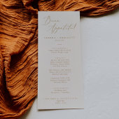 Delicate Gouden Kalligrafie Cream Buon Appetito Me Menu