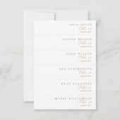 Delicate Gouden Kalligrafie DIY Trouwplaats Kaarte Kaart (Voorkant)