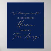 Delicate gouden marine als de hemel niet zo ver we poster (Voorkant)