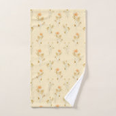 Delicate Gouden Scandinavische Wildbloemen Bad Handdoek (Handdoek)