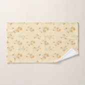 Delicate Gouden Scandinavische Wildbloemen Bad Handdoek (Handdoek)