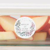 Delicate Green en roze Eucalyptus Labels (Aangebracht)