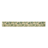 Delicate Green Shamrocks Seamless Satijnen Lint (Voorkant)