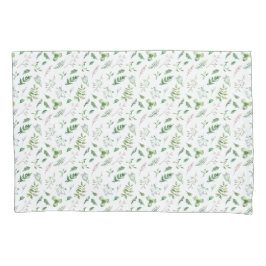 Delicate Green Wild Herbal Pillowcase Kussensloop