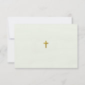 Delicate Greenery Maagd Maria Katholieke begrafeni Bedankkaart (Achterkant)