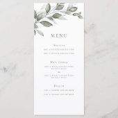 Delicate Greenery-menukaart Menu (Voorkant)