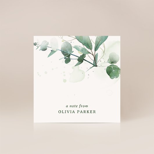 Delicate Greenery Notitiekaartje