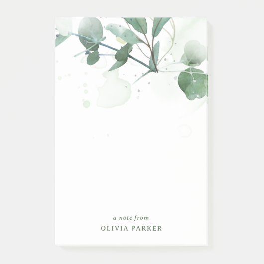 Delicate Greenery Post-it® Notes (Voorkant)