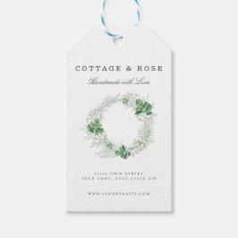 Delicate Greenery Shabby Cottage Wreath Cadeaulabel
