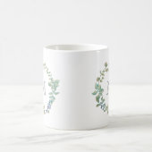 Delicate Greenery | Waterverf Wreator en Monogram Koffiemok (Center)