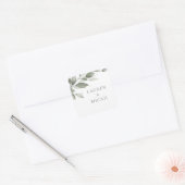 Delicate Greenery Wedding Sticker (Envelop)