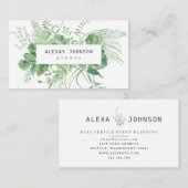 Delicate Greenery Woodland Forest Visitekaartje (Voorkant / Achterkant)