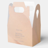 Delicate Grey Calligraphy Bruine Doos Bedankt Bedankdoosjes (Geopend)