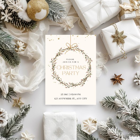 Delicate & grillig kerstfeest kaart