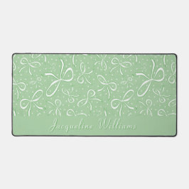 Delicate groene Coquette Bows Bureaumat