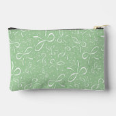 Delicate groene Coquette Bows Etui (Achterkant)