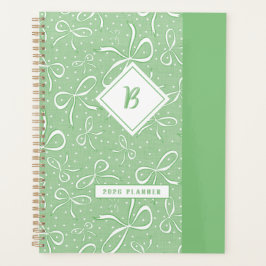 Delicate groene Coquette Bows Planner