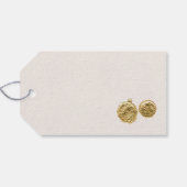 Delicate Groene Shamrocks Naadloos Cadeaulabel (Achterkant Horizontaal)