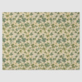 Delicate groene shamrocks naadloos tissuepapier (Voorkant)