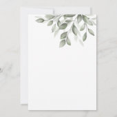 Delicate Groene Tinten Kaart (Achterkant)