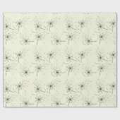 Delicate Groene Wildbloem Paardebloem Kisses Bloem Cadeaupapier (Vlak)