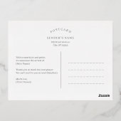 Delicate Hallo Folie Briefkaart geboorte bekendmak (Achterkant)