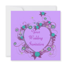 Delicate Heart Wedding Invitation
