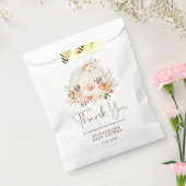 Delicate Herfst Bloemen Pompoen Baby shower Dank u Bedankzakje (Gezegeld)