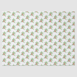 Delicate Holly berries Christmas Tissuepapier