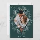Delicate Holly | Foto van Elegant Feestdagenkaart (Voorkant)