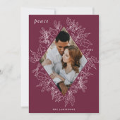 Delicate Holly | Foto van Elegant Feestdagenkaart (Voorkant)