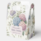 Delicate Hortensia Bloemen Bruidsdouche Bedankdoosjes (Geopend)