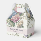 Delicate Hydrangea Flowers Wedding Bedankdoosjes (Voorkant Zijde)