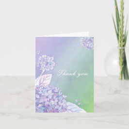 Delicate Hydrangea Wedding Bedankt