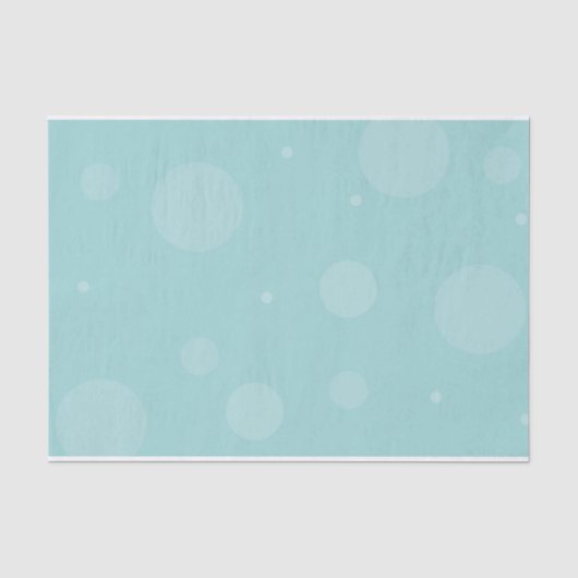 DELICATE ICY BLUE POLKA DOT PATROON TISSUE PAPIER (Voorkant)