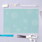 DELICATE ICY BLUE POLKA DOT PATROON TISSUE PAPIER (Craft)