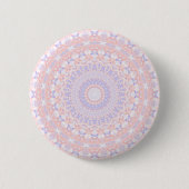 Delicate ingewikkelde pastel Abstracte mandala Ronde Button 5,7 Cm (Voorkant)
